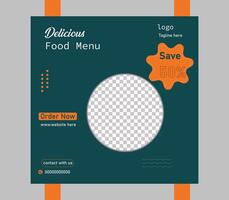 Social Media Post Design Template vector