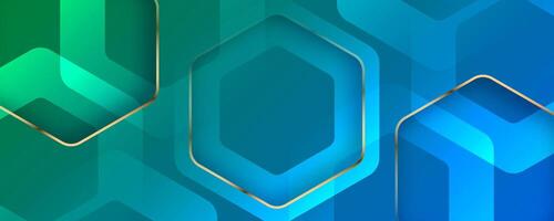 3D colorful luxury abstract background overlap layer on bright space with golden lines hexagons decoration. Modern graphic design element cutout style concept for web, flyer, card, or brochure cover vector