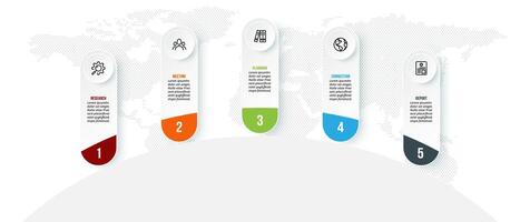 Infographic for presentation business vector