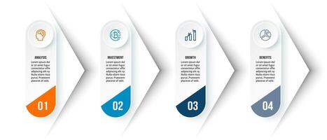 Timeline presentation infographic vector