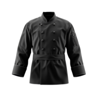 Black Chefs Jacket Professional Culinary Apparel png