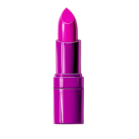 A vibrant purple lipstick stands upright against a white background png