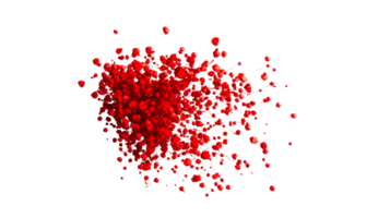Abstract Red Splashes Exploding On Black Background png