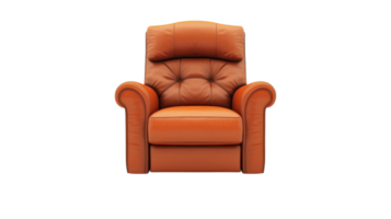 Comfortable Recliner Chair with Padded Backrest Perfect for Relaxation and Home Decor Enhancement. png