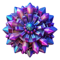 Iridescent 3D Crystal Cluster Abstract Background Image png