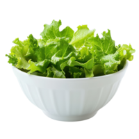 Fresh Caesar Salad in Bowl on transparent background. png