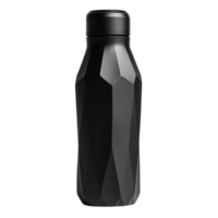 Angular Geo Water Bottle Mockup on transparent background. png