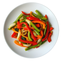 Delicious Mixed Vegetable Salad on transparent background. png