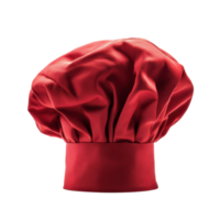 Culinary Red Chef Hat Background on transparent background. png