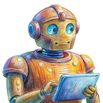 robot operativo un' tavoletta per tecnologico compiti png