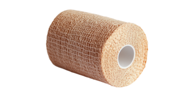 Roll of elastic bandage isolated on transparent background png