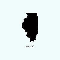 Illinois map design templates isolated on white background vector