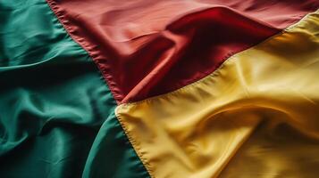 Closeup of Colorful Fabric Creating a Captivating Abstract Texture and Fabric Detail photo