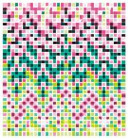 Colorful pixelated abstract pattern with a mosaic appearance. vector