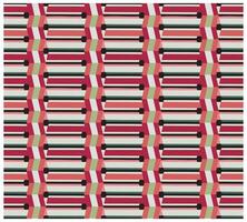 Square repeat abstract print pattern a red and black striped pattern set against a clean white background, creating a bold visual contrast. vector