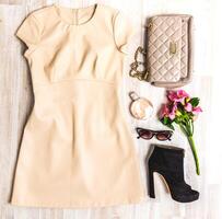 Set of summer clothes. photo