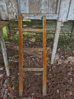 old wooden stairs photo