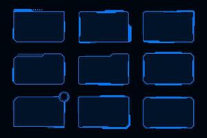 Futuristic frame interface cyberpunk design. Technology Hi-tech element. vector