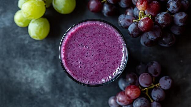 Purple Grape Smoothie A Refreshing and Healthy Drink photo