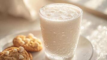 Refreshing Creamy Smoothie with Cookies photo
