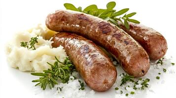 Grilled Sausages with Mashed Potatoes - A Flavorful Feast photo