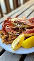Scrumptious Crab Dish with Lemon photo