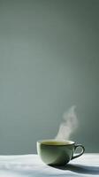 A Cup of Warm Green Tea, a Moment of Tranquility photo