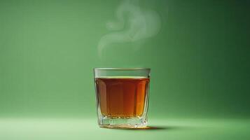 Hot Drink in a Glass - A Relaxing Beverage photo