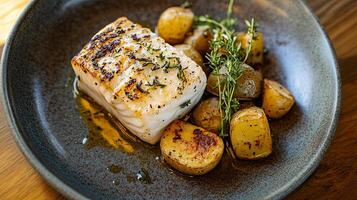 Pan Seared Fish with Roasted Potatoes - Exquisite Culinary Delights photo