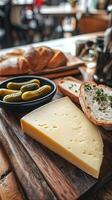 Aromatic Cheese, Bread, and Pickles - A Rustic Delight photo