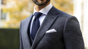 Stylish Business Suit for a Successful Man photo