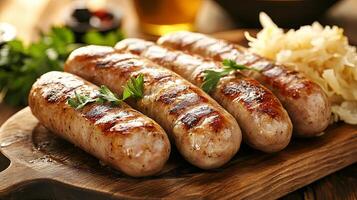 Grilled Sausages with Sauerkraut - A German Feast photo