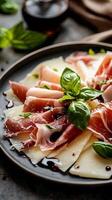 Gourmet Italian Prosciutto and Cheese Platter photo