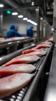 Modern and Efficient Fish Processing Facility with a Fresh Fish Line photo