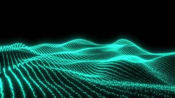 Moving Abstract Wave Patterns on Black Background video