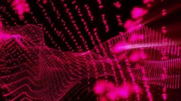 Dynamic Abstract Wave Animation on Dark Background video