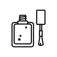Nail varnish icon, line style icon vector