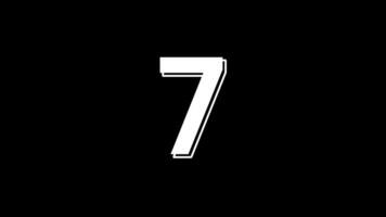 10 seconds countdown timer with white digital timer suitable for minimalist themed content related to numbers, counting, countdowns, great for digital graphics video