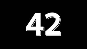 45 seconds countdown timer with white digital timer suitable for minimalist themed content related to numbers, counting, countdowns, great for digital graphics video