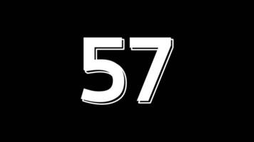 60 seconds countdown timer with white digital timer suitable for minimalist themed content related to numbers, counting, countdowns, great for digital graphics video