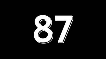90 seconds countdown timer with white digital timer suitable for minimalist themed content related to numbers, counting, countdowns, great for digital graphics video