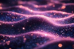Glittering Cosmic Waves Abstract Background for Design and Branding photo
