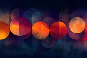 Abstract Geometric Art with Vibrant Circular Patterns for Modern Design photo