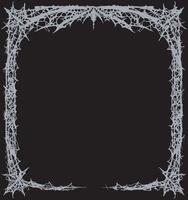 web spider frame, dark frame horror frame theme vintage frame grunge style vector