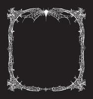 web spider frame, dark frame horror frame theme vintage frame grunge vector