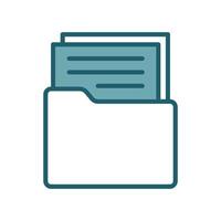 Elegant Folder Icon Pack for Organizing Digital Workspaces vector