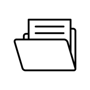 Customizable Document Folder Icons for Various Platforms vector
