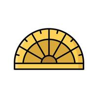 Comprehensive Protractor Icon Set for Digital Projects vector