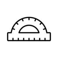Modern Geometry Protractor Icons for Creative Use vector