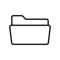 Modern Document Folder Icons for Organizing Digital Files vector